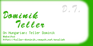 dominik teller business card